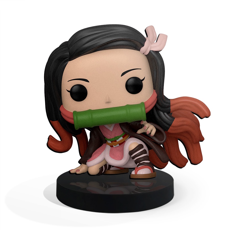 Totem Pequeno Nezuko Kamado Demon Slayer 7cm + Base