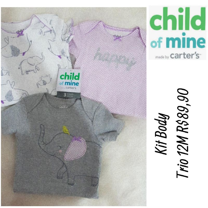 Kit Body Child Of Mine By Carter'S Promoção | Shopee Brasil