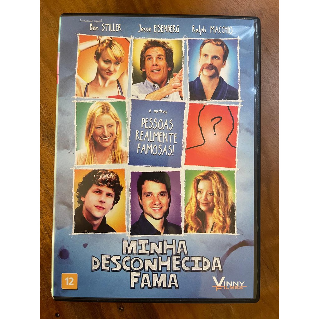 DVD Minha Desconhecida Fama - Ben Stiller, Jesse Eisenberg, Ralph Macchio