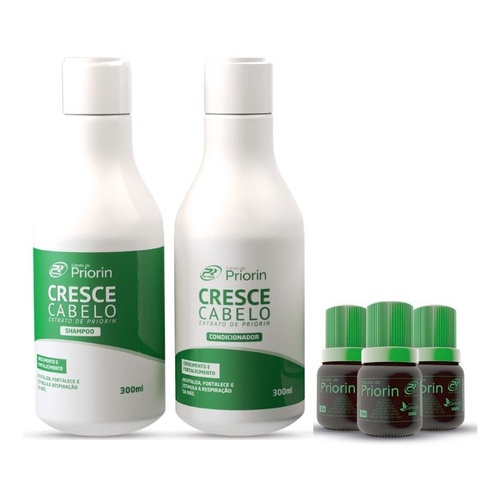 Cresce Cabelo Shampoo, condicionador + 3 Tônicos Rico em vitaminas e nutrientes Oferta Especial