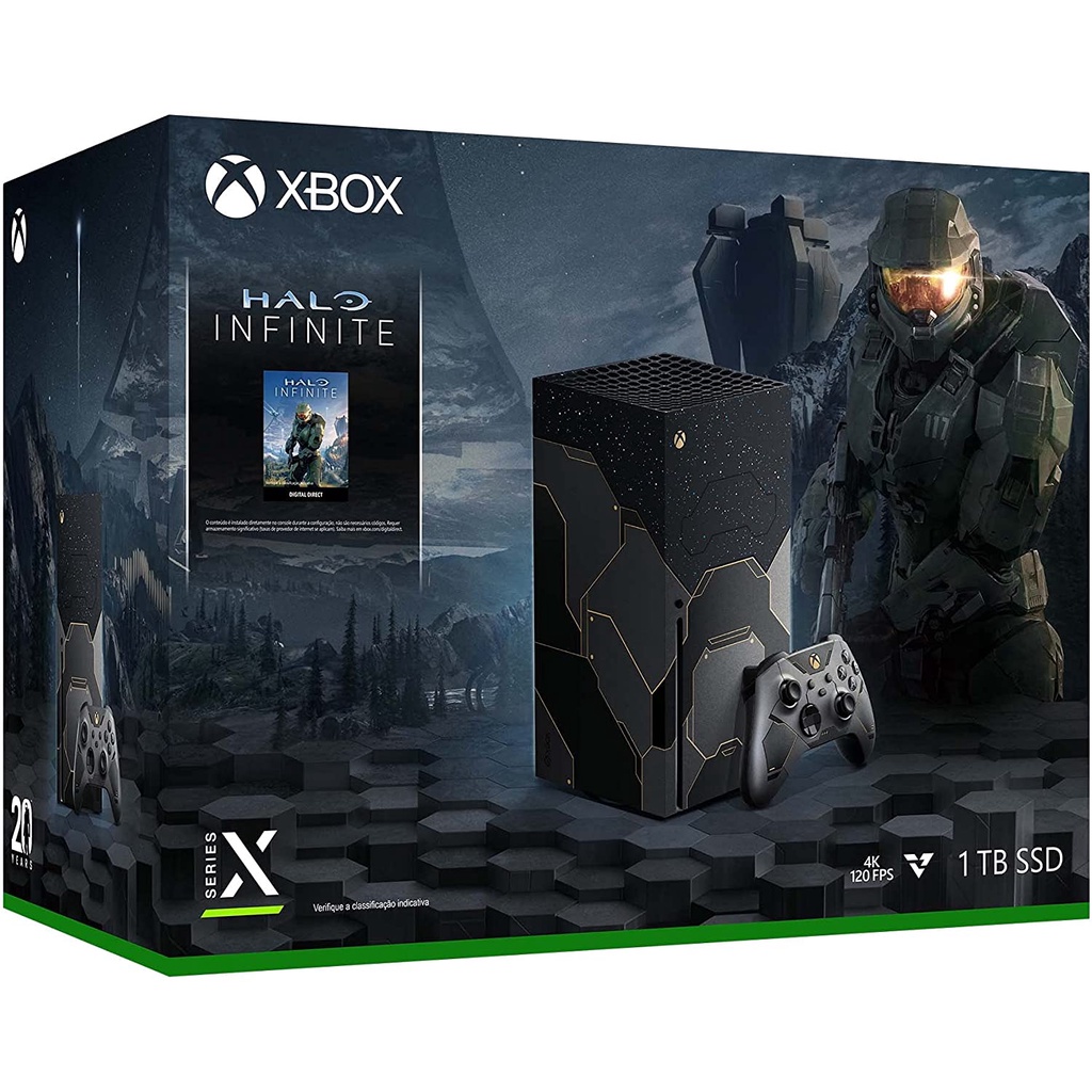Console Microsoft Xbox Series X Halo Infinite Ediçao Limitada 1 TB