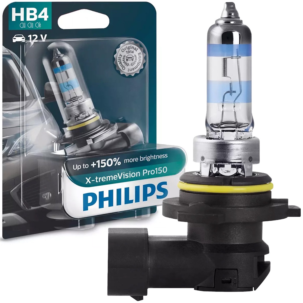 Lâmpada Philips Xtreme Vision Pro150% Mais Iluminação HB3 HB4 12V 3500K - Spare Parts and Accessories for Vehicles