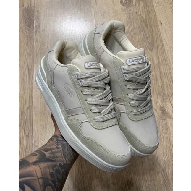 Tênis Masculino Lacoste T-Clip Creme