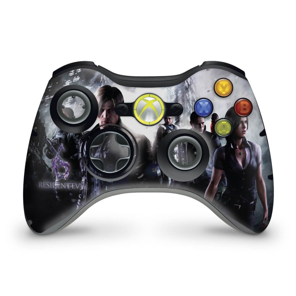 Skin Xbox 360 Controle Adesivo - Resident Evil 6