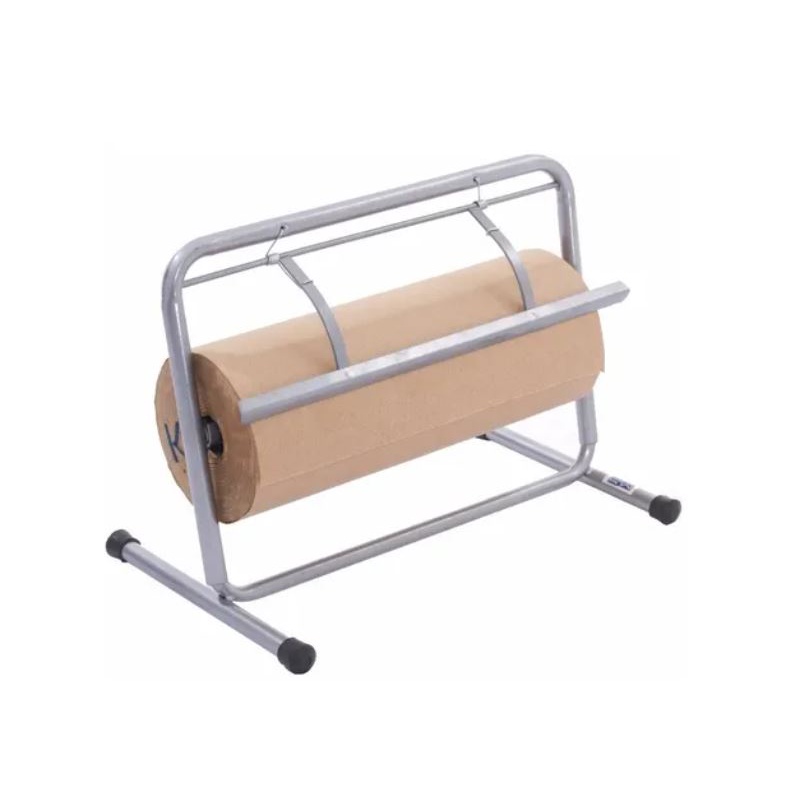 Suporte De Papel + 1x Bobina Papel Kraft Puro 40 Cm 200 Mtrs