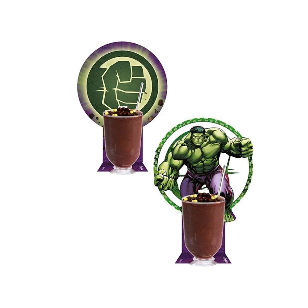 Copinho com Enfeite para Doces Festa Vingadores Hulk - 10 Unidades - Regina - Rizzo Festas