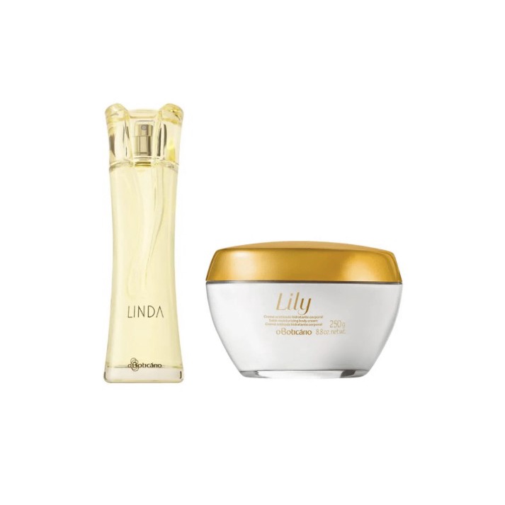 Kit Colônia Linda 100 ml + Hidratante acetinado Lily 250 g - O Boticário