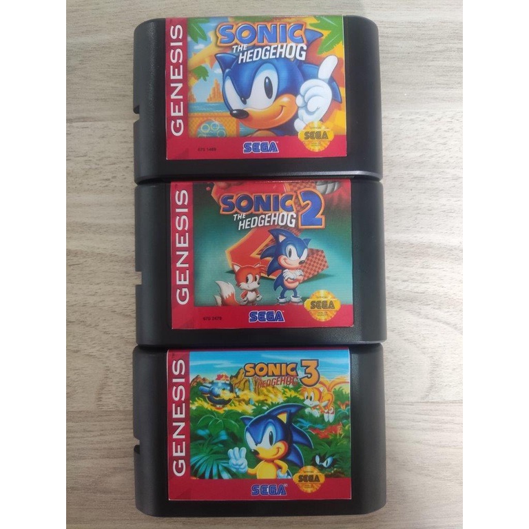 Fita Cartucho - Jogo Sonic 1 Mega Drive Genesis