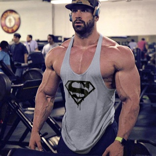 Regata Cavada Super Man longline musculação fitness