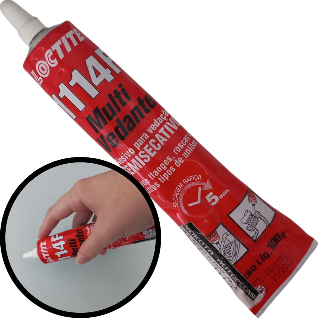 Cola Loctite Multi Vedante Branca Secativo 1114F 1186162 - Home & Living