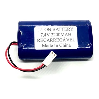 Bateria 7,4v 2200mah 2x 18650 Com Conector 5051-2p