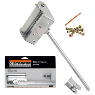 Mola Aérea Automática para Porta Leve até 30 KG Prata STARFER em Oferta na Shopee