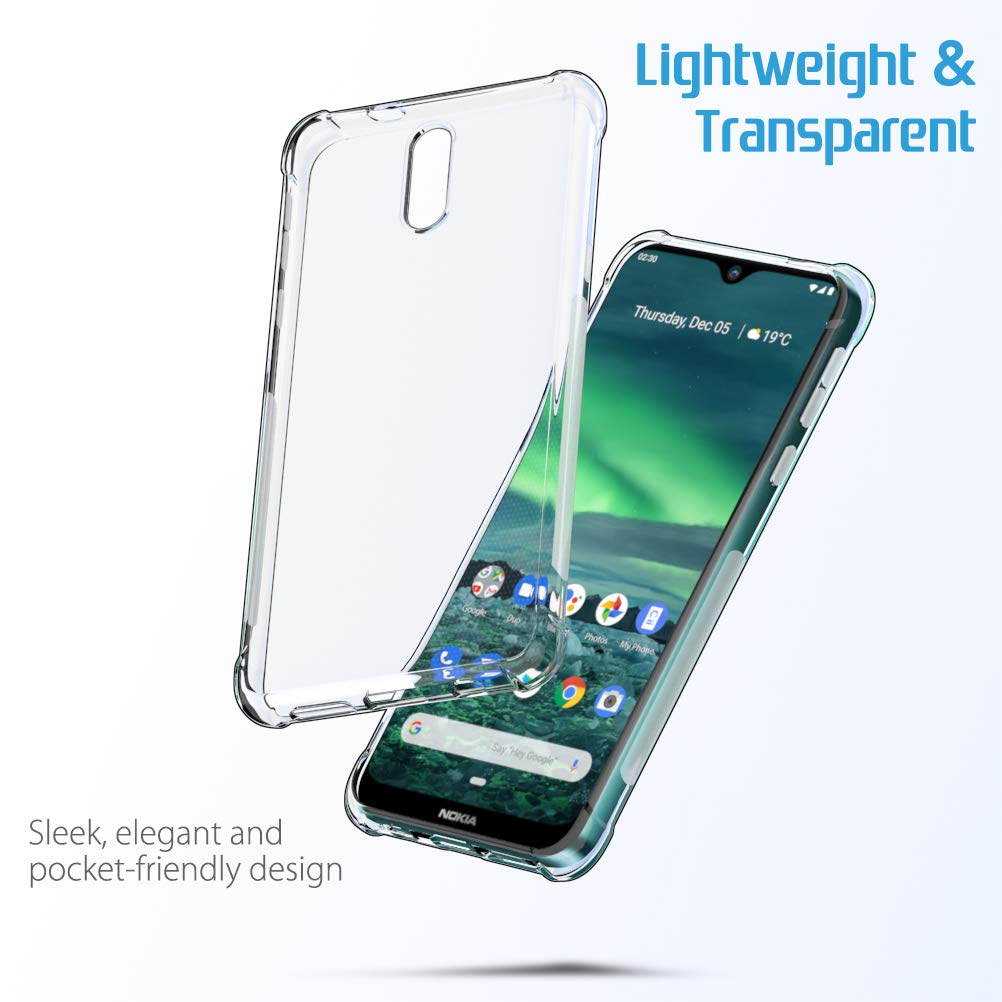 Capa TPU Macia Para Nokia 2.4 2.3 2.1 3.1 Plus 5.3 5.4 X5 No X20 X10 Cristal Macio Silicone Fino Transparente Traseira