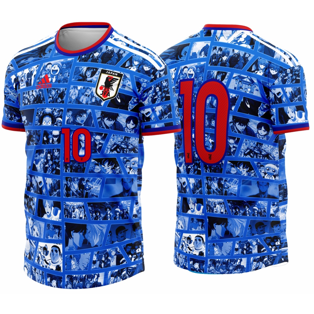 Camisa Seleção Japão 2022 versão anime Camiseta copa quatar | Shopee Brasil