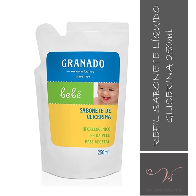 Refil Sabonete Líquido Granado Bebê Glicerina 250ml