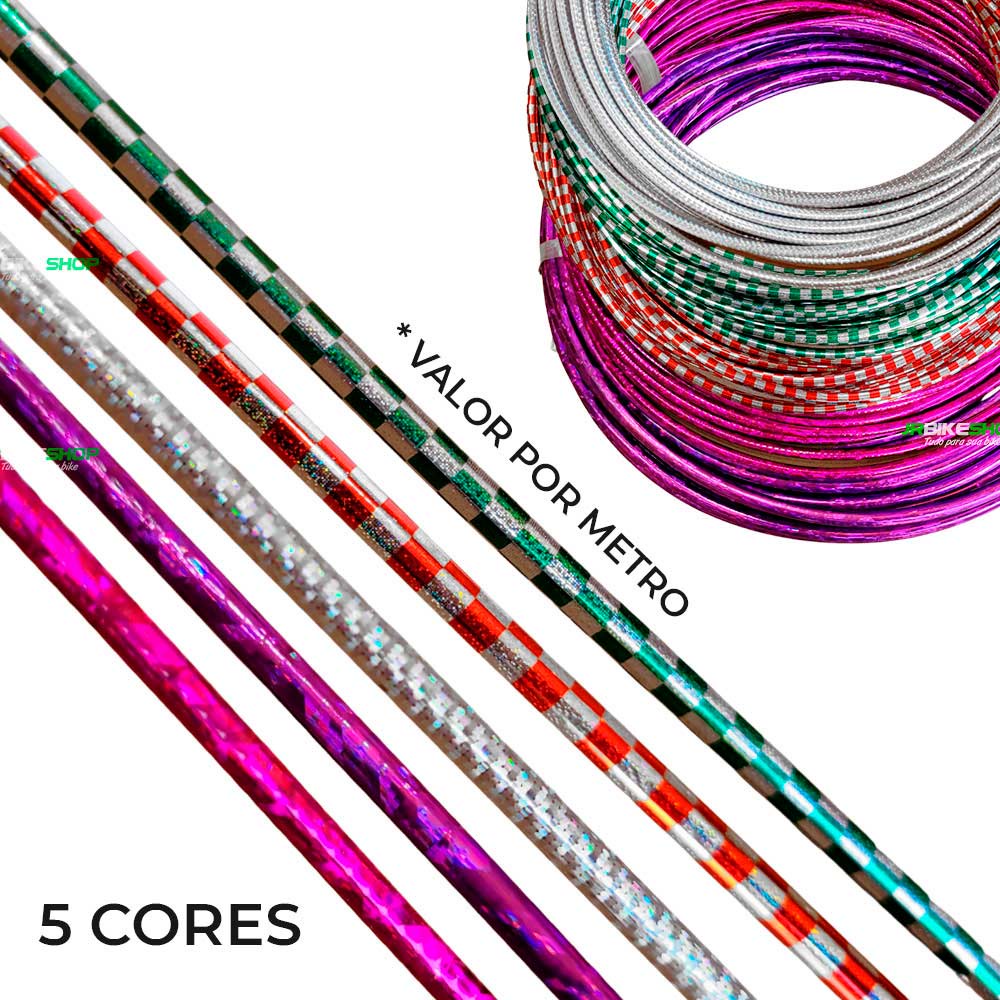 5 Metros de Conduite De Freio Com Teflon Para Cabos Bicicleta Bike Bmx Cross Mtb Várias Cores em Oferta na Shopee