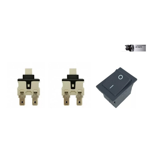 2 Chave Pulsante Karcher K330 310 320 + Interruptor Liga