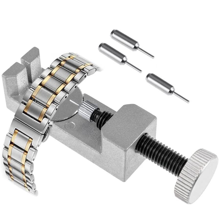 2068 Pulseira De Relógio Link Pino Removedor Kit De Ferramentas De Reparo Para Relojoeiros Com Pacote De 3 Pinos Extras