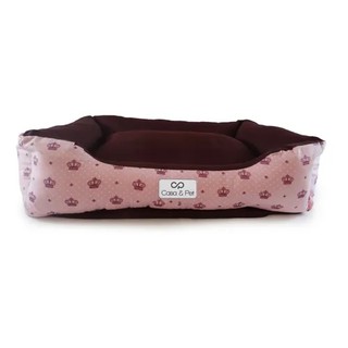 Cama Caminha Pet Para Cachorro E Gato Coroa Rosa P 50x40