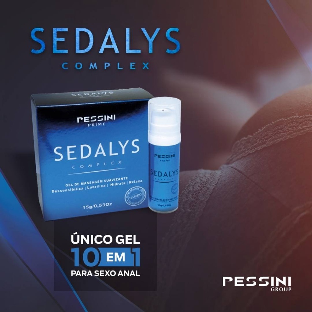 Gel Lubrificante Sedalys Complex Dessensibilizante Anal 15g Pessini Sex Shop