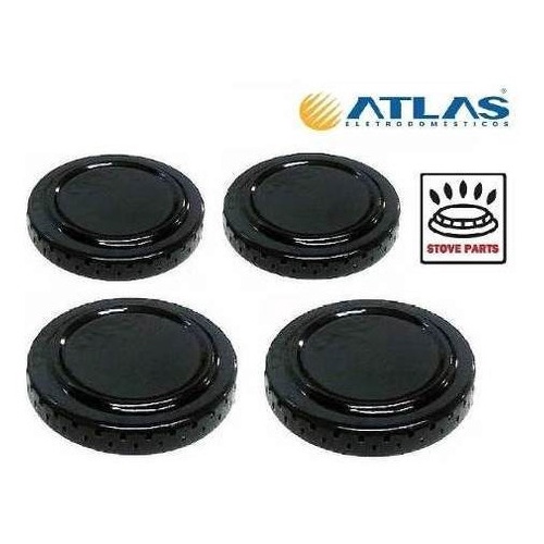 Kit Espalhador Peça Do Fogão Atlas Mônaco Glass - 4 Bocas  ORIGINAL