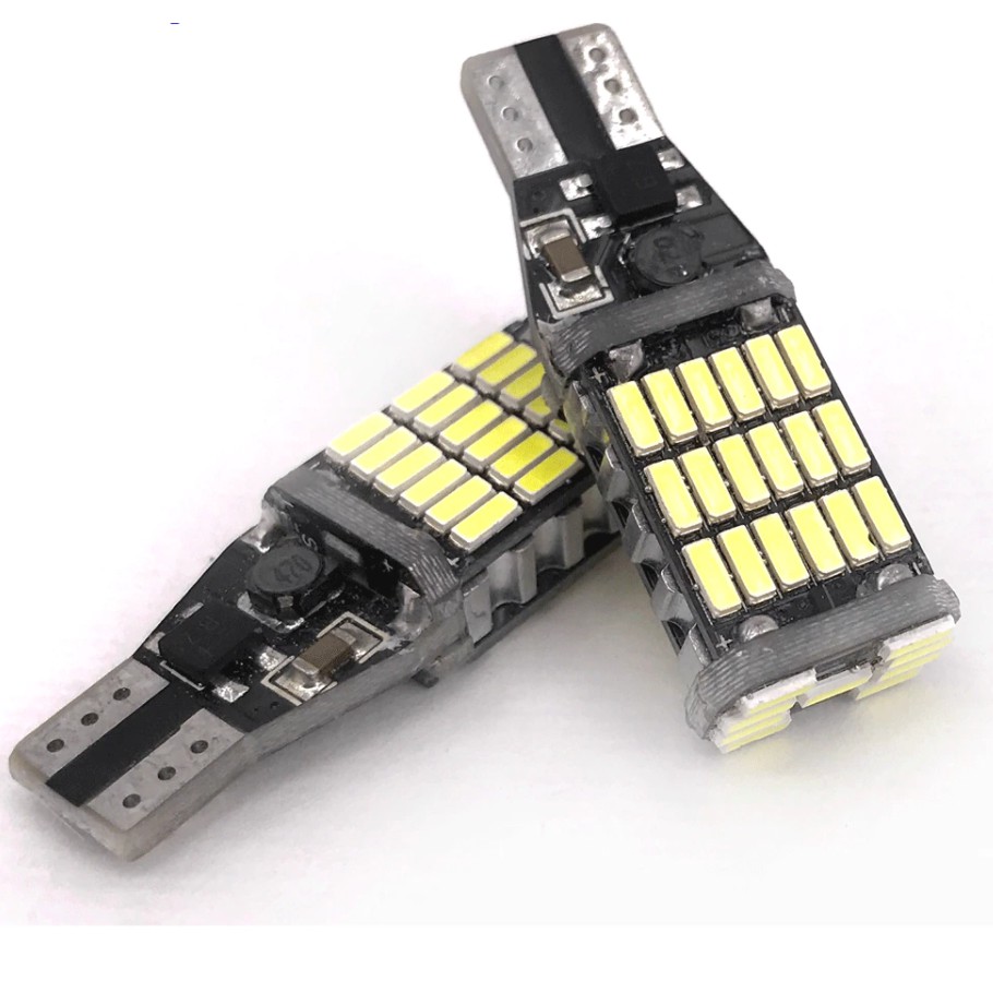 par Lâmpada Pingo T10/T15 24, 26 E 45 Leds SMD 4014 com cambus
