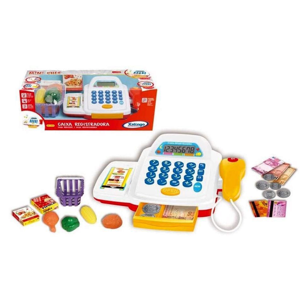 Mercadinho Infantil Caixa Registradora Som Luz Calculadora