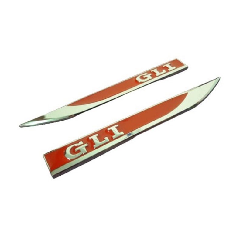 Par De Emblemas Gli Lateral Jetta Vermelho Paralama Mk6 Mk7 Vw Acessório Par Golf Tiguan Volkswagen