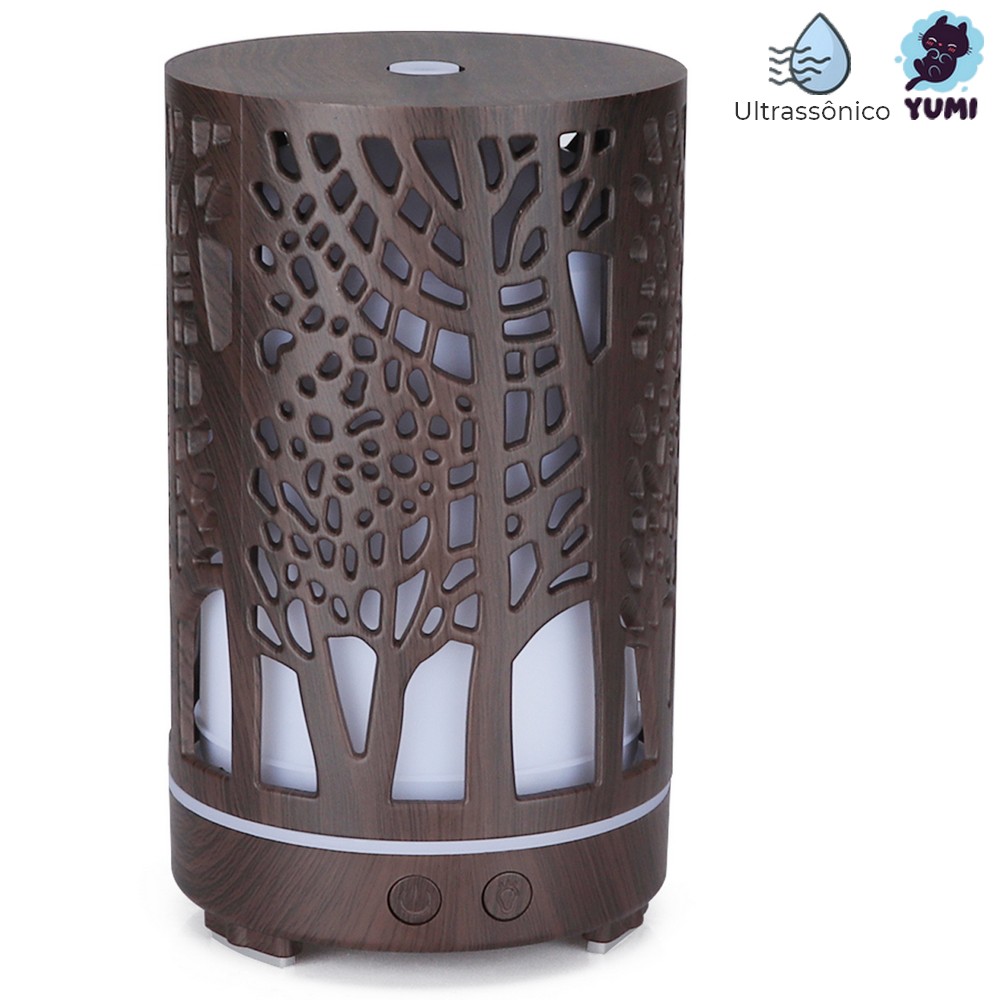 Difusor Elétrico Aromaterapia Aromas Arvore Vida C/ Controle