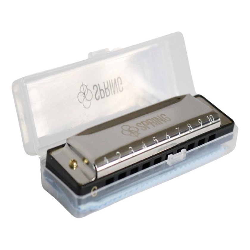 Gaita Do Diatonica Blues C 20 Vozes C/ Estojo Estudo Spring