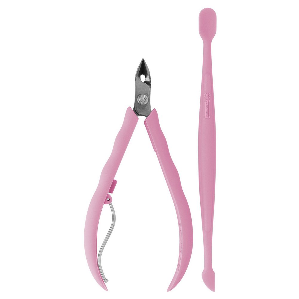 Alicate Para Cuticula Mundial Flex Cabo Plastico Rosa Shopee Brasil