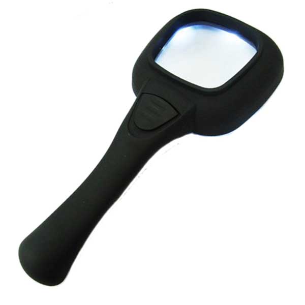 Lupa 4x - 55mm 5 LEDs e 1 LED UV - 2179