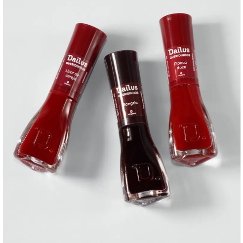 Kit Esmalte Sangria + Pipoca Doce + Licor de Cereja Dailus