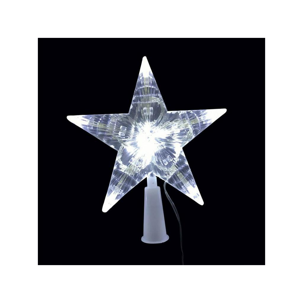 Ponteira Natal Estrela Led 10 Lâmpadas Brancas 17cm - Magizi | Shopee Brasil