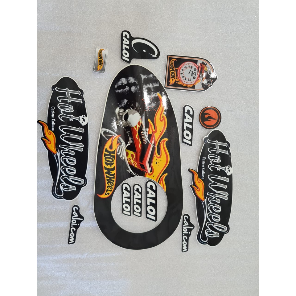 Kit Adesivo Hot Wheels 13pçs por pacote Novo Original Caloi Para Aro 12