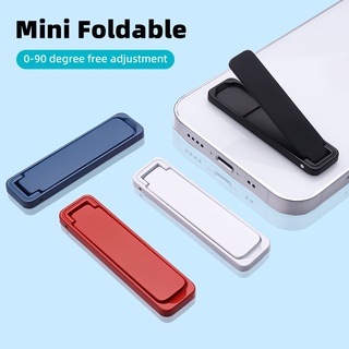 (Acessórios Móvel) Ultra Fino De Metal Mini Folding Mobile Phone Holder Stand/Liga Invisível Suporte Do Telefone Portátil Kickstand/De Desktop/Compatível Com Todos Os