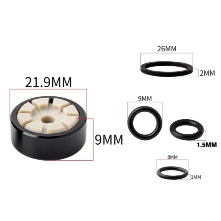 Kit Pistões Reparo Pinça De Freio Bike Para Linha Shimano SLX / XT / XTR Kit Com Orings