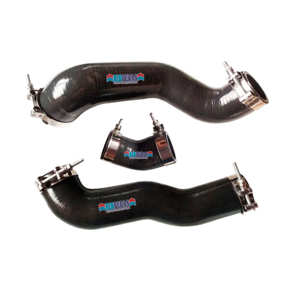 KIT MANGUEIRAS DO INTERCOOLER DO NOVO TROLLER 3.2 + TUCHO 4001179006AB 4001179003AE