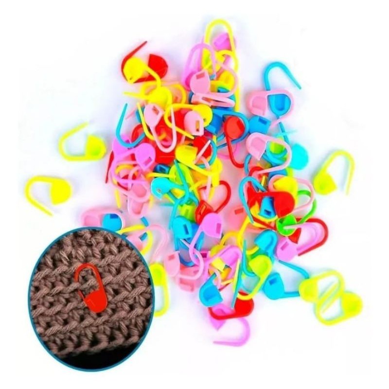 Marcadores Plástico de Ponto Tricô/Crochê - modelo cadeado em Oferta na Shopee