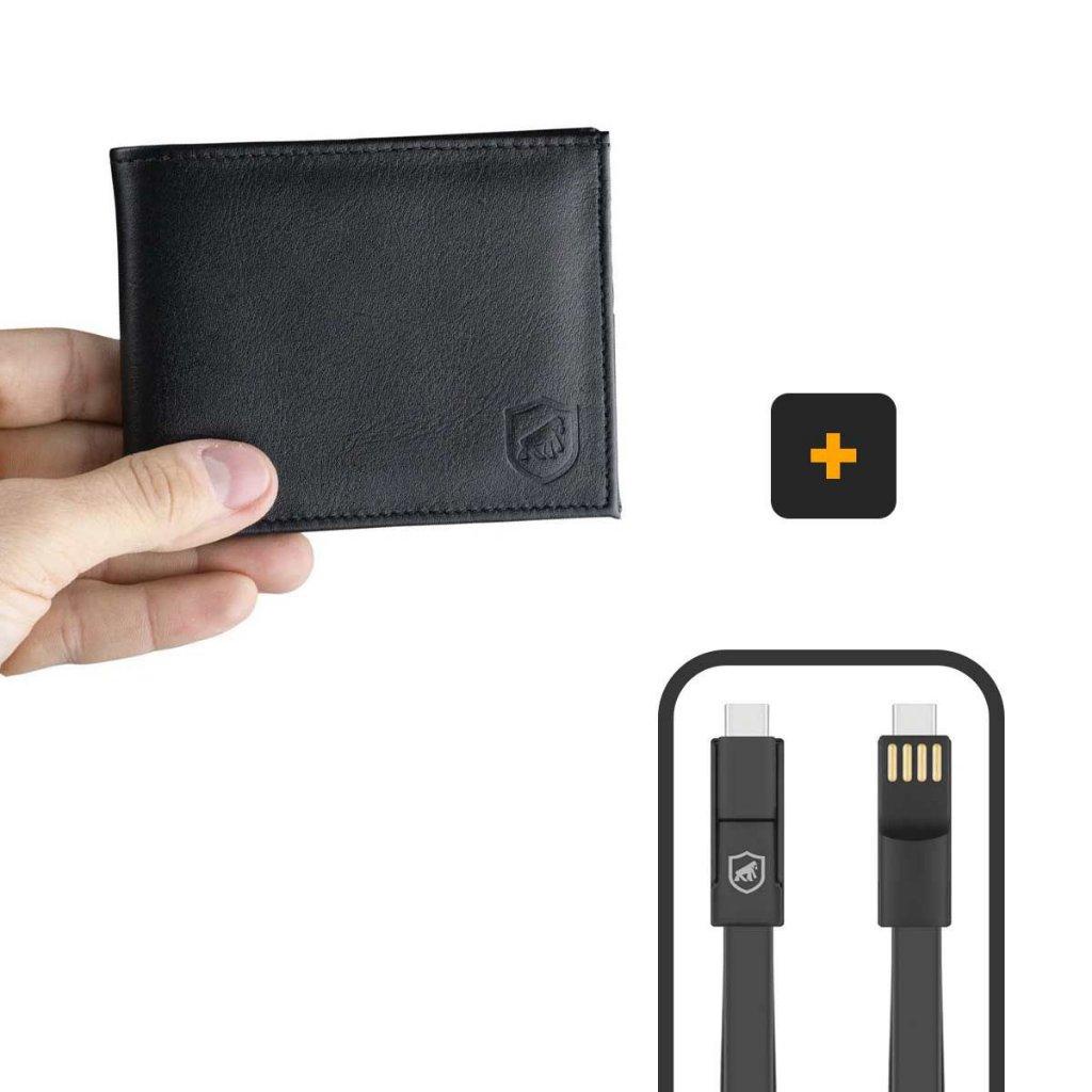 Kit Carteira de Couro Guardian + Cabo Slim 3 em 1 de Brinde - Gshield em Oferta na Shopee