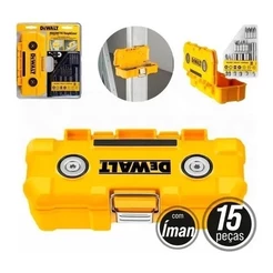 Jogo De Bits E Brocas Magnético 15 Peças Dwmtc15 Dewalt
