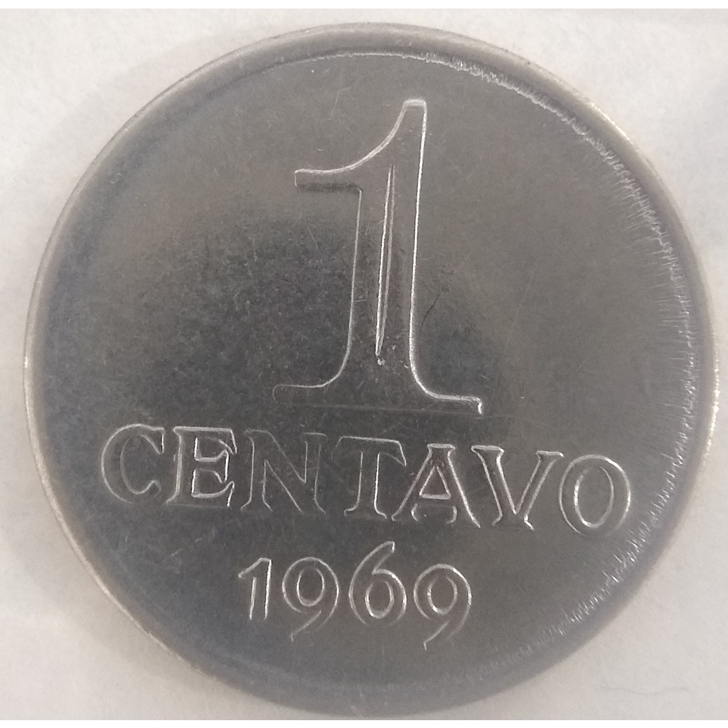 🇧🇷 🟢 Moeda de 1 centavos 1967 - 1969