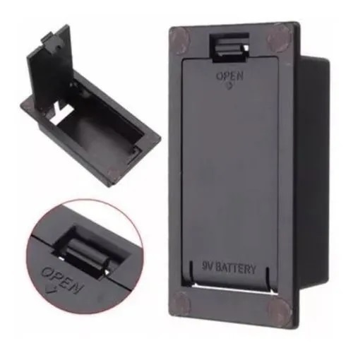 Compartimento Box Para Bateria 9 Volts P/ Guitarra e Baixo