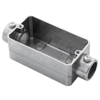 Condulete Tipo C Fixo Cinza Aluminio 3/4 Conduletzel