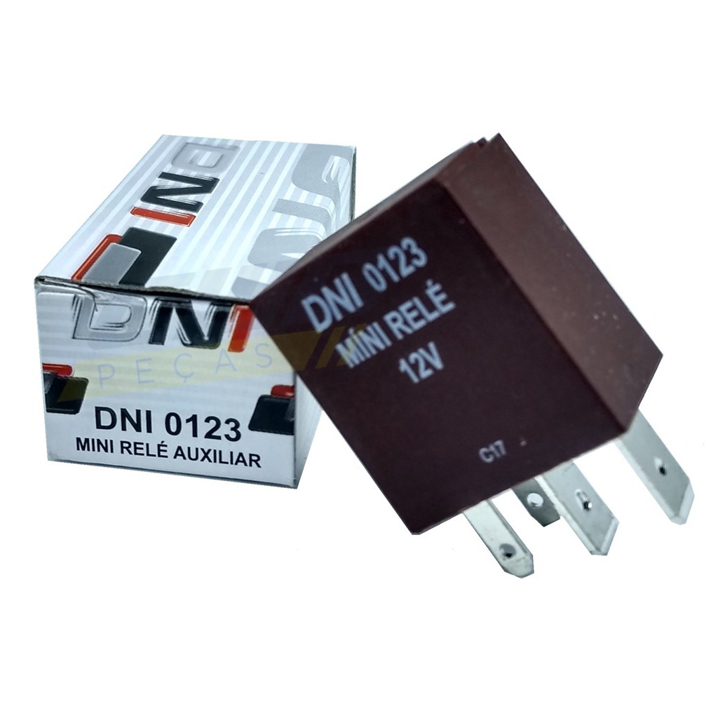 Míni Relé Auxiliar - 12v - 30a - Dni 0123