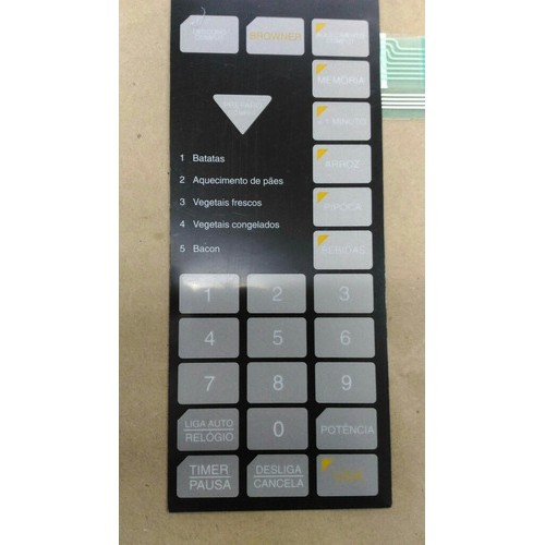 Membrana Teclado  Forno Microondas Sharp Rb4b14  19.7cm RB 4B14