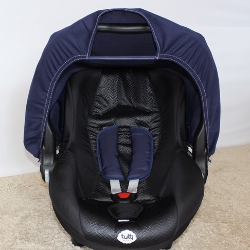 Kit Capota Solar Bebê Conforto + Protetor De Cinto BB Conforto / Carrinho Azul Marinho