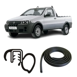 Borracha Vedação Porta Dianteira Fiat Strada 2005 a 2011
