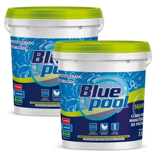 Cloro para Piscina Smart Balde 7,5 KG 252033B Kit 2 Unidades Bluepool by FLUIDRA em Oferta na Shopee