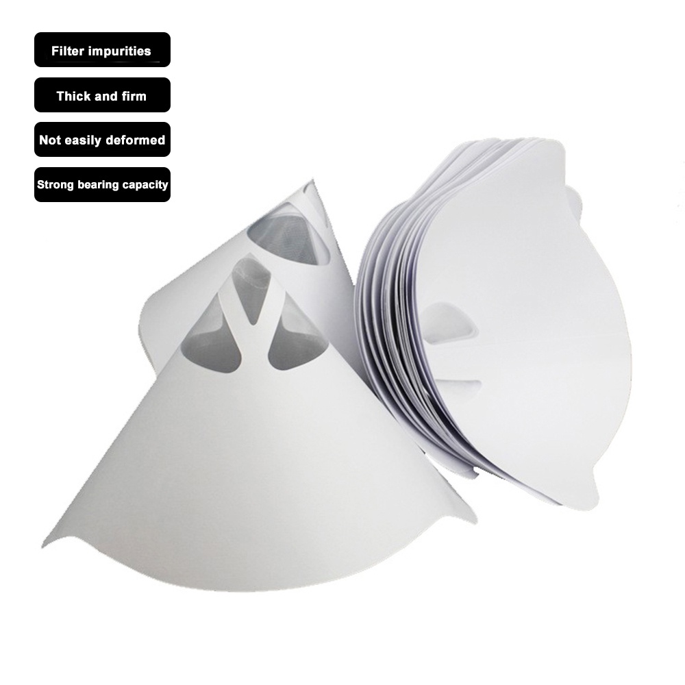 50pcs Papel Filtro De Tinta Fina Filtros De Funil spray De Carro Descartável
